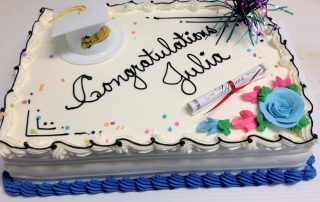 graduation cake